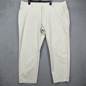 Marcus‎ Pierce Pants Golf Mens 44X28 Beige Performance Tech Straight Flat Front